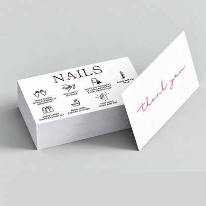Nail Aftercare Cards – Pack of 50