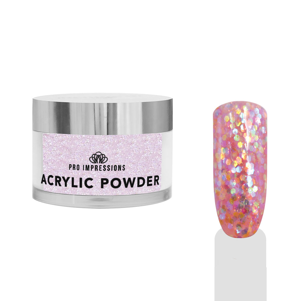 Pink Confetti Coloured Acrylic Powder - 50g