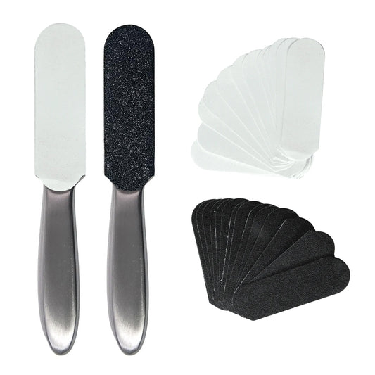 Stainless Steel Foot File (with 100 Refill Filling Pads)
