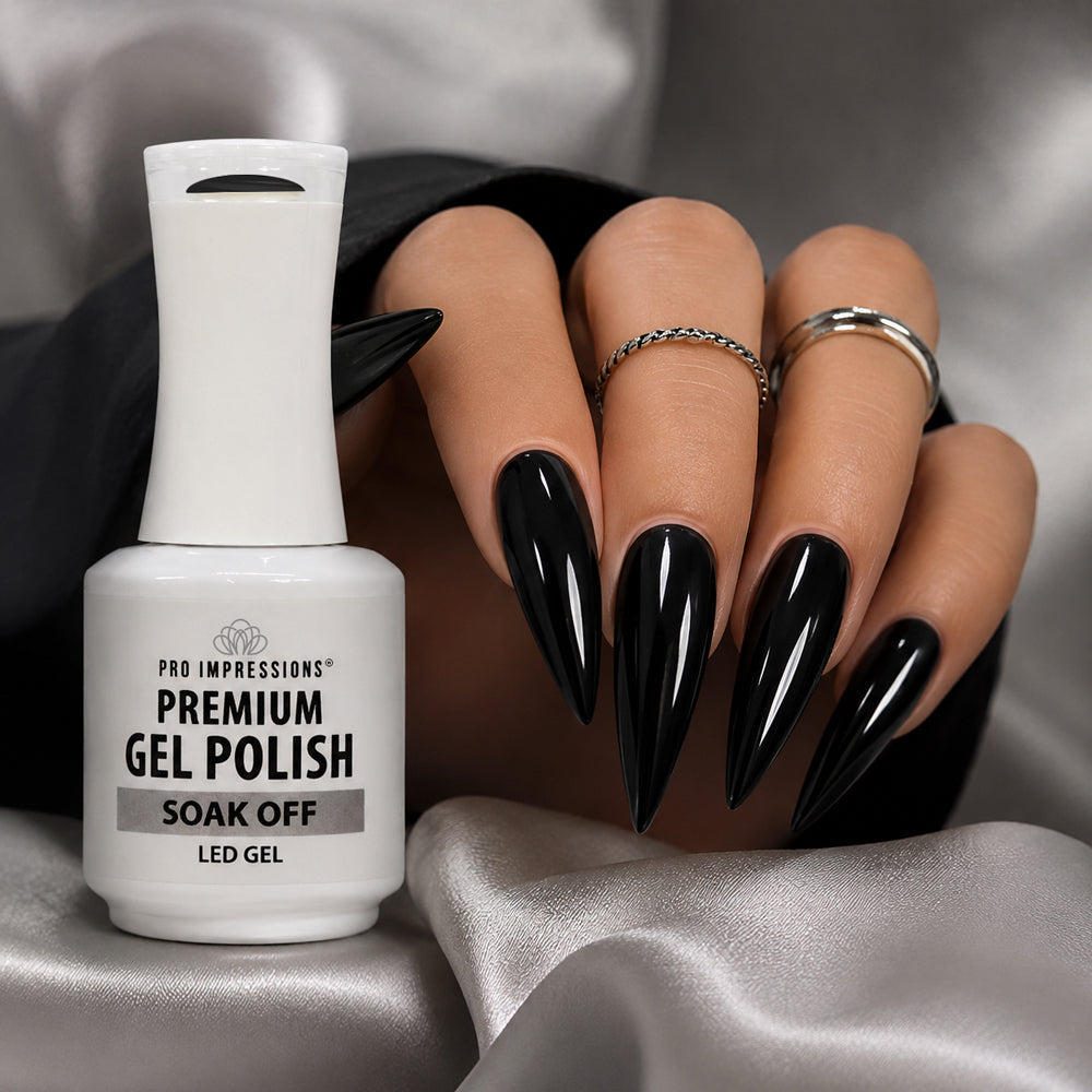 Premium Gel Polish - Midnight Black