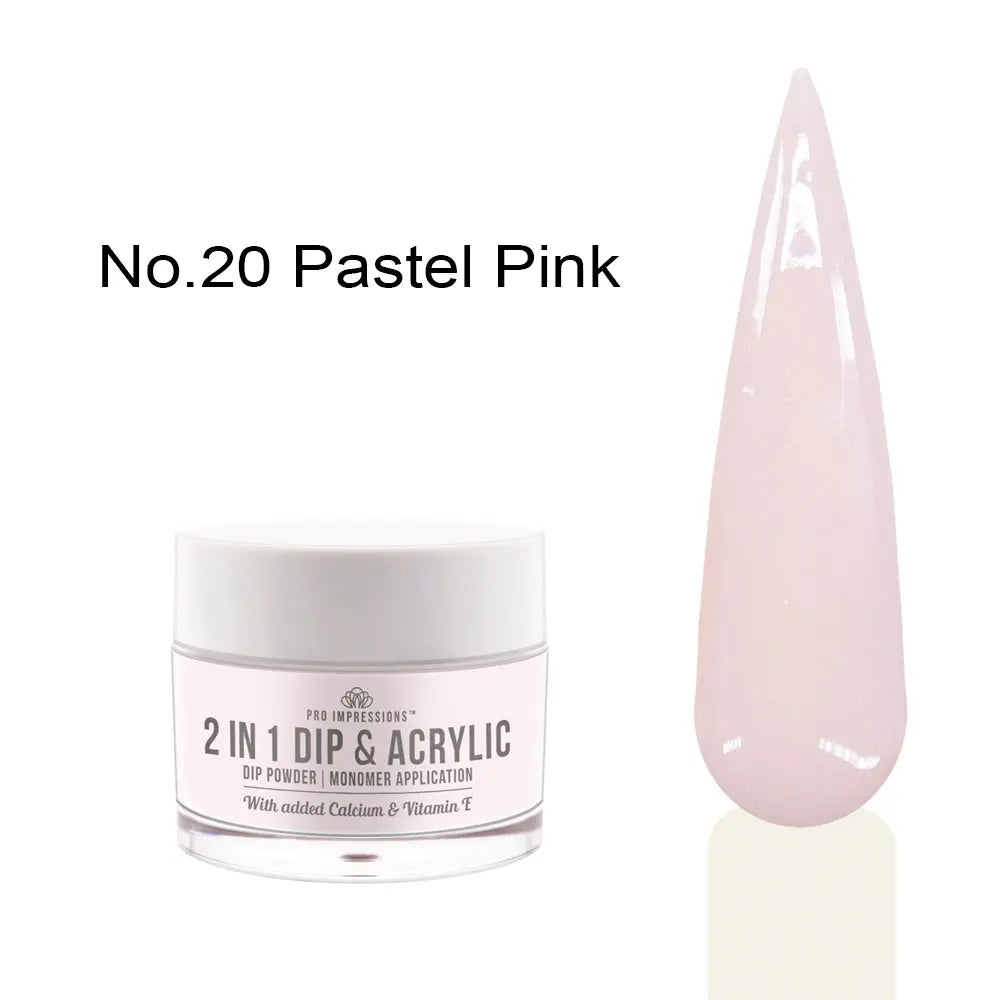 2 In 1 Dip & Acrylic Powder - 6 Piece Kit