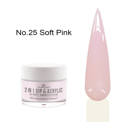 2 In 1 Dip & Acrylic Powder - 6 Piece Starter Kit