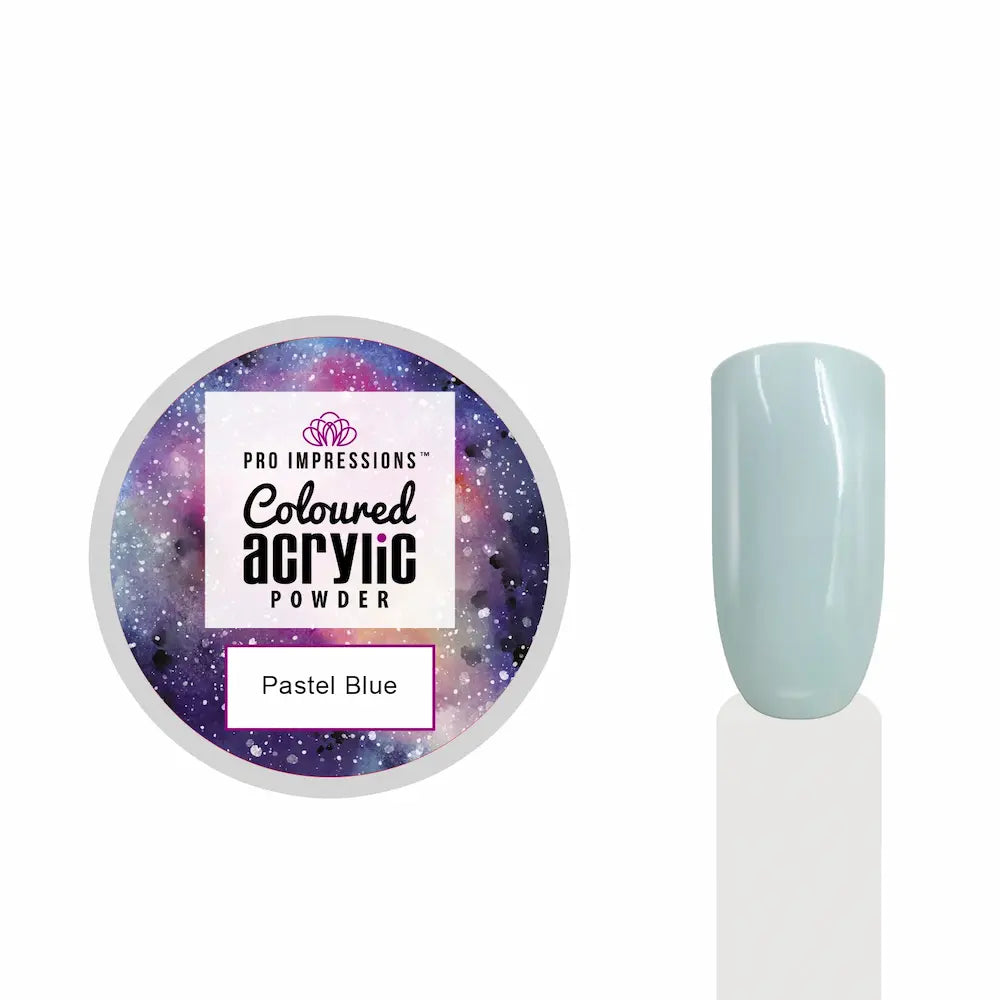 Pastel Blue Coloured Acrylic Powder -10g