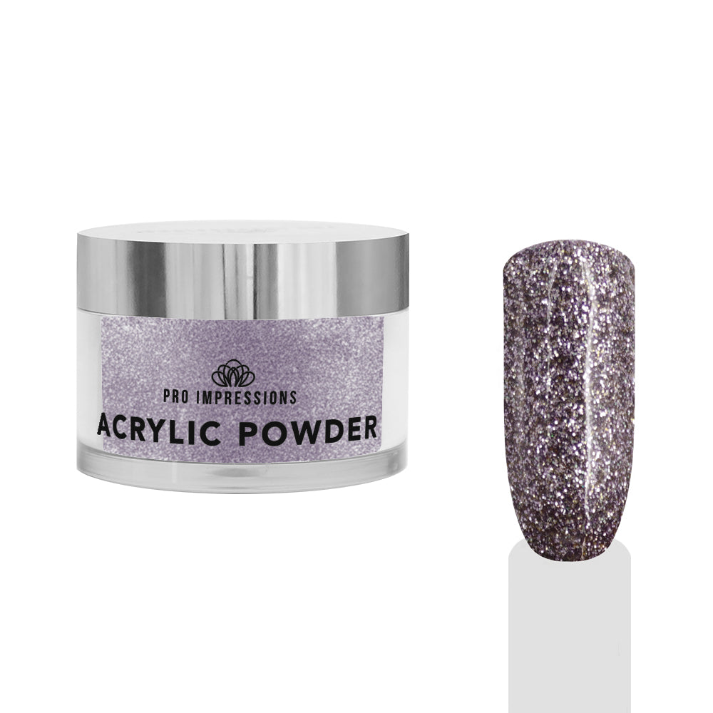 Purple Glitter Coloured Acrylic Powder - 50g