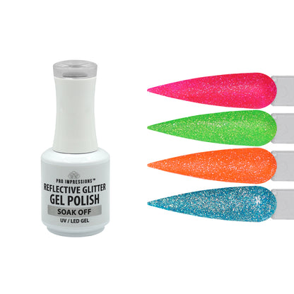 Reflective Glitter Gel Polish Collection - Beach, Please
