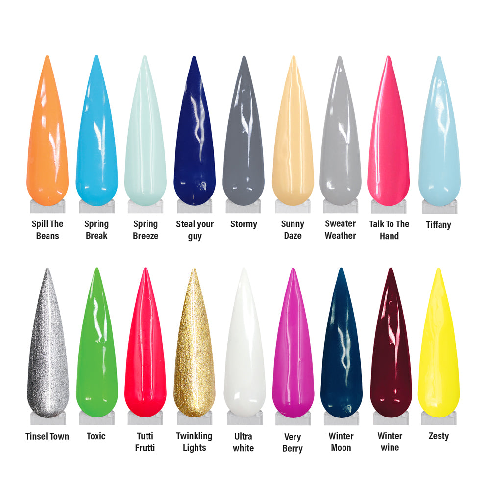 Ultimate Gel Polish Salon Collection - 151 Colours + FREE 280W LED Lamp, Base & Top Coat