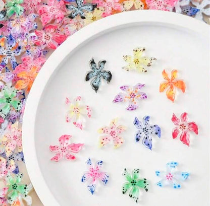 3D Flowers Nail Art - 72 pcs