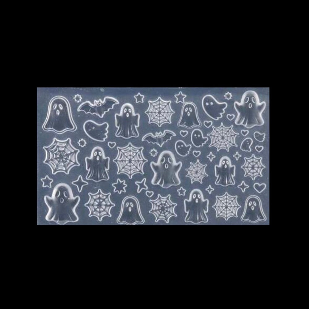 Ghosts & Cobwebs Silicone 3D Nail Art Mould