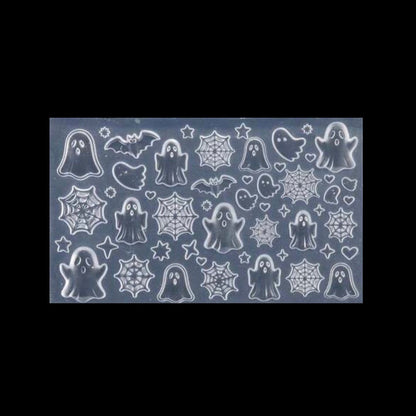 Ghosts & Cobwebs Silicone 3D Nail Art Mould