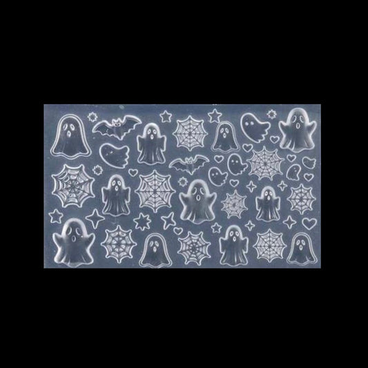 Ghosts & Cobwebs Silicone 3D Nail Art Mould