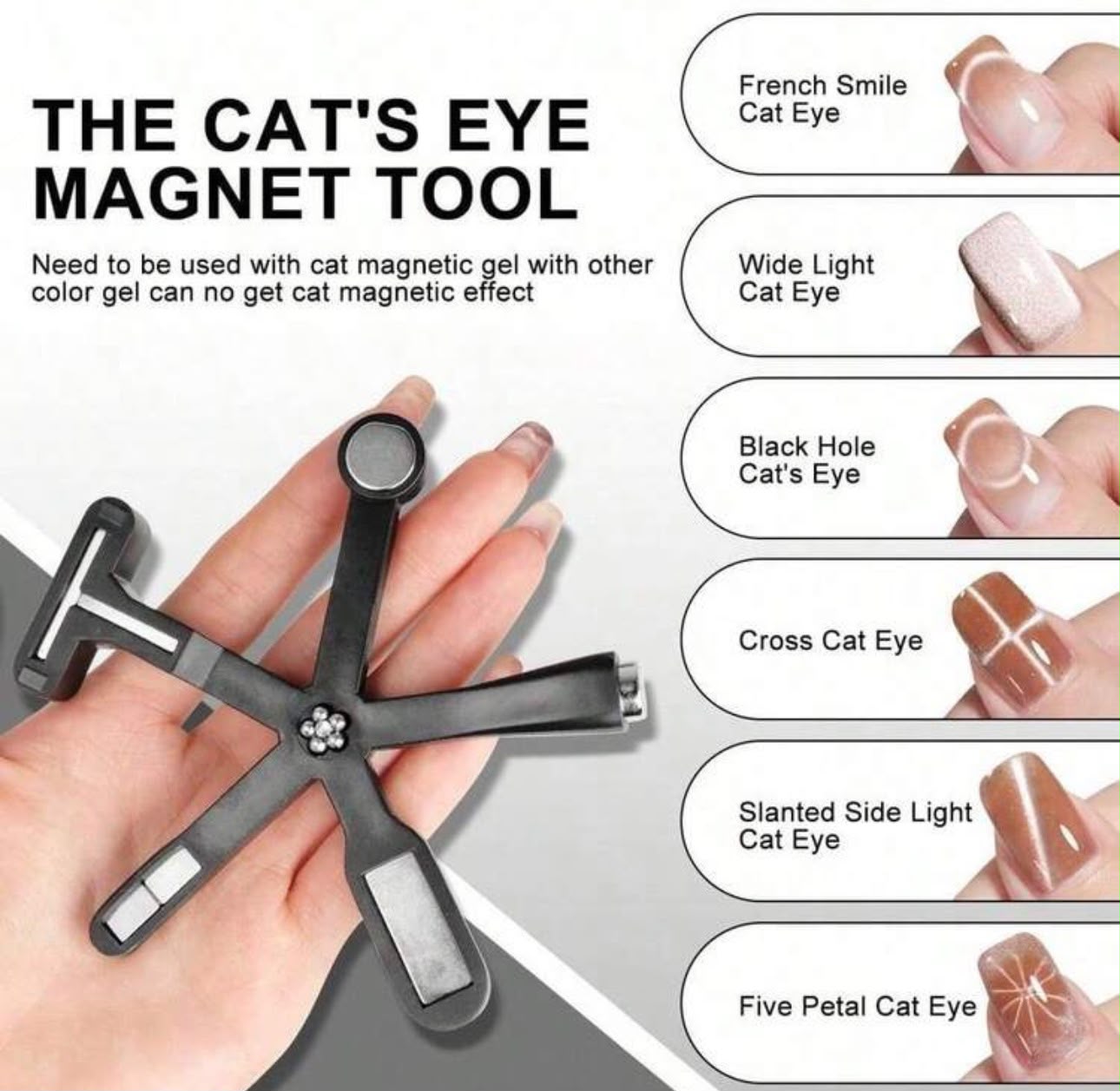Cat Eye Gel Polish 6-in-1 Magnet
