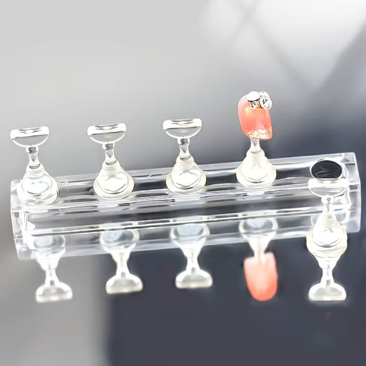 Magnetic Nail Art Clear Display Stand