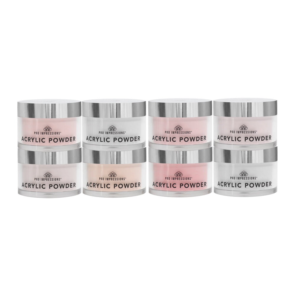 8 Colour Core Acrylic Powder Set - 50g