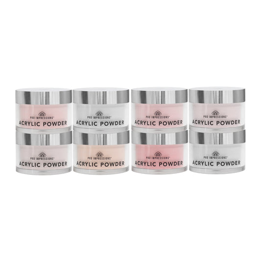 8 Colour Core Acrylic Powder Set - 50g