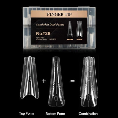 Stiletto Sandwich Dual Nail Forms - Pop-Offs - No.28