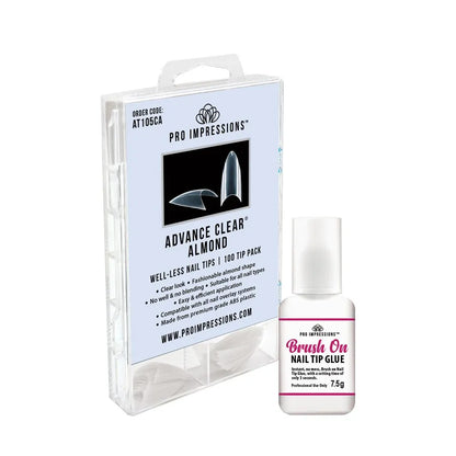 Advance Clear® Almond Well Less Nail Tips