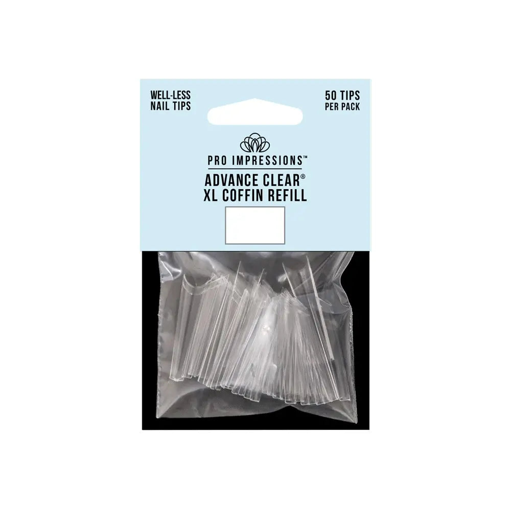 Advance Clear® XL Coffin Nail Tips