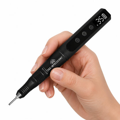 Black Cordless E-File Pen (Portable Nail Drill)