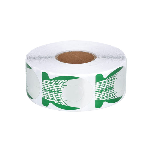 Green & Silver Sculpting Nail Forms - 500 Roll