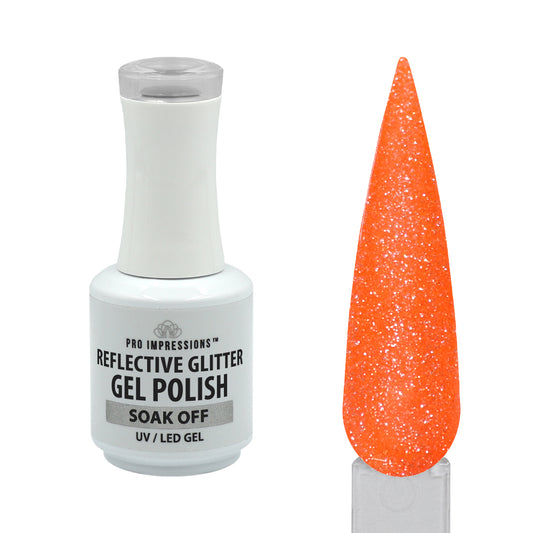 Reflective Glitter Gel Polish - Heatwave