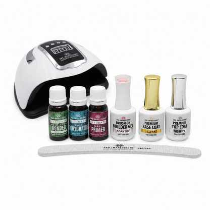 8pc Premium Brush on Builder Gel Starter Kit