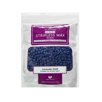 Luxury Stripless Wax Beads - Lavender Gold