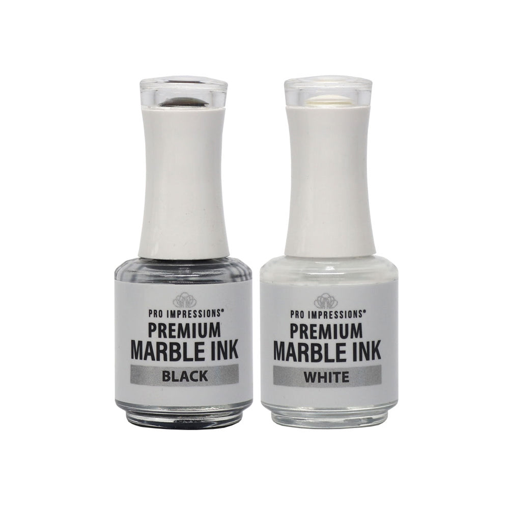 Premium Marble Ink Set Black & White