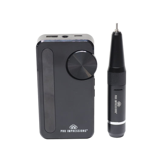 Black Cordless E-File (Portable Nail Drill)