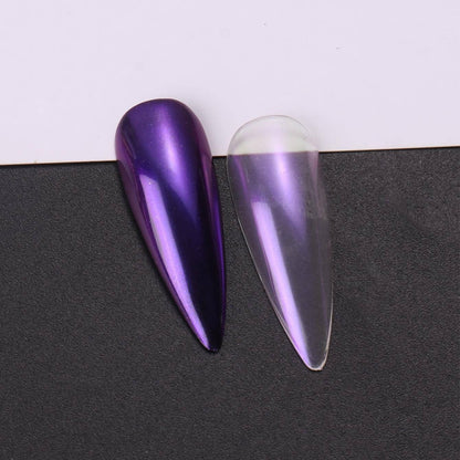 Pressed Chrome Nail Powder - Purple Pearl