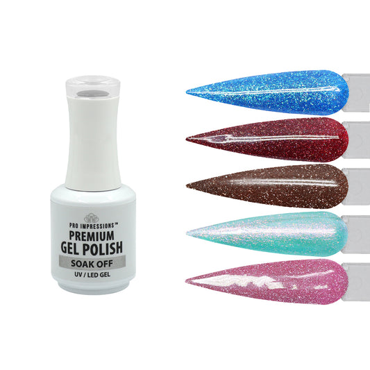 Reflective Glitter Gel Polish Collection