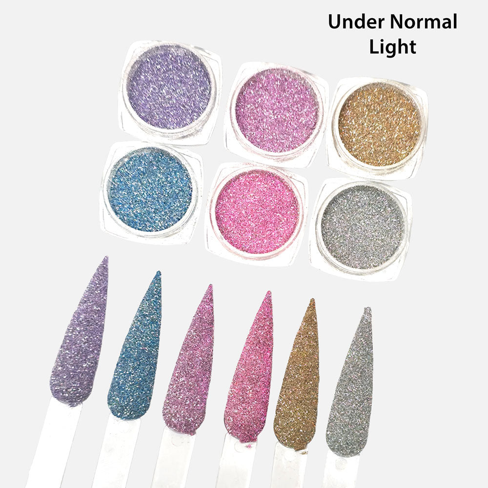 Reflective Glitter - 6 pack