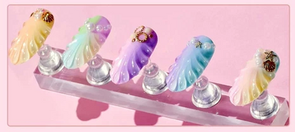 Magnetic Nail Art Clear Display Stand