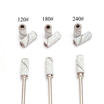 3mm Mini E-File Sanding Bands + FREE Mandrel Bit