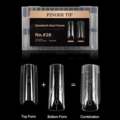Square Sandwich Dual Nail Forms - Pop-Offs - No.26