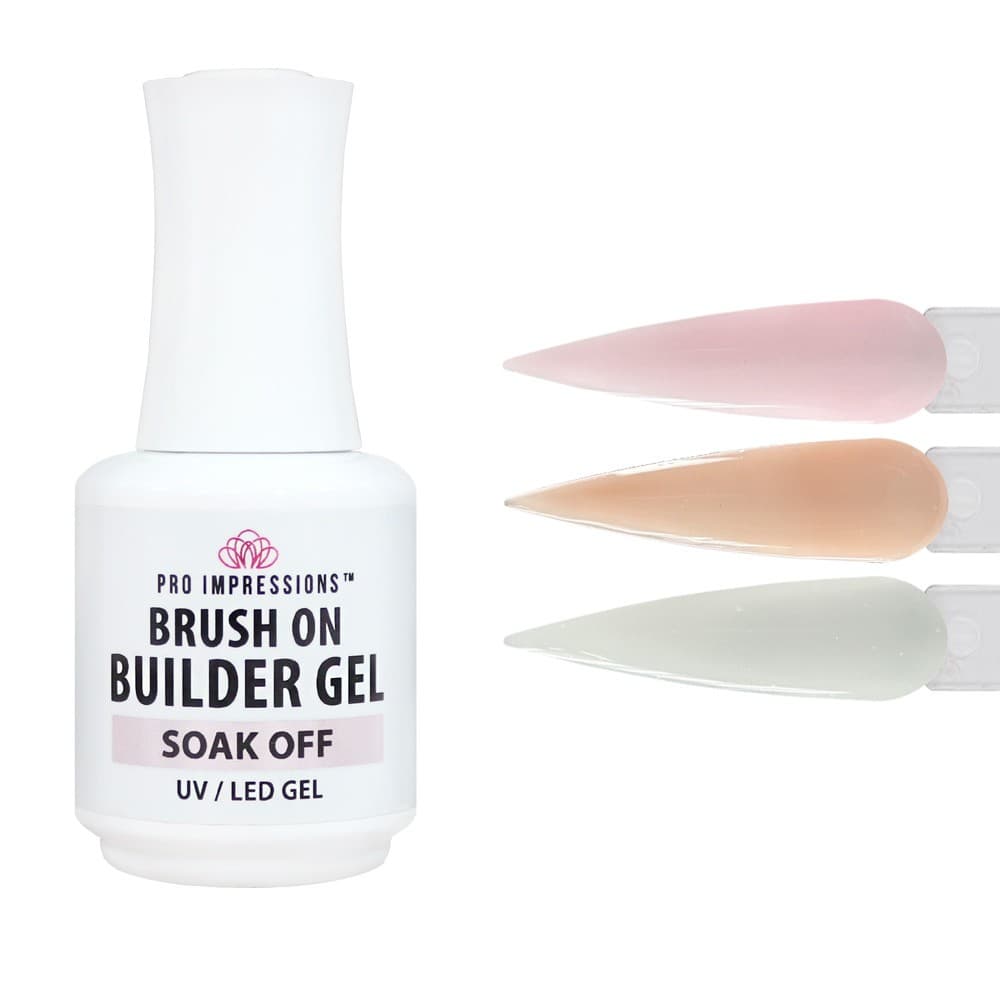 Premium Brush on Builder Gel  Sheer Collection - 3 Colours