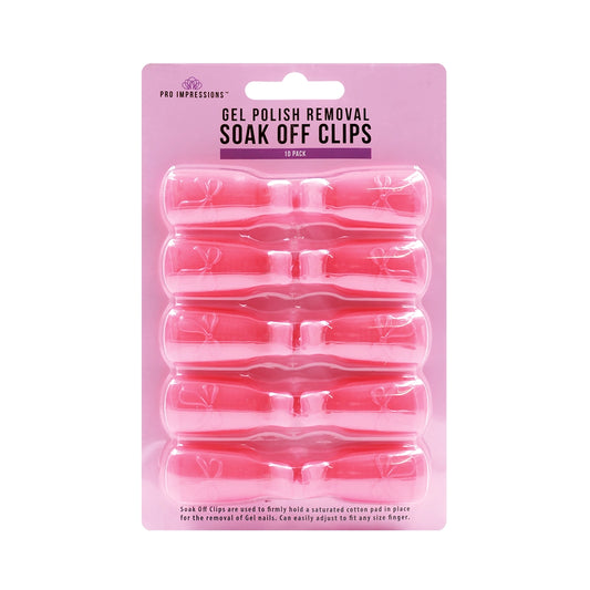 Gel Nail Polish Removal Soak Off Clips - 10 Pack