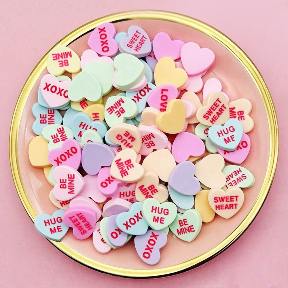 3D Love Hearts Nail Art - 20 pack