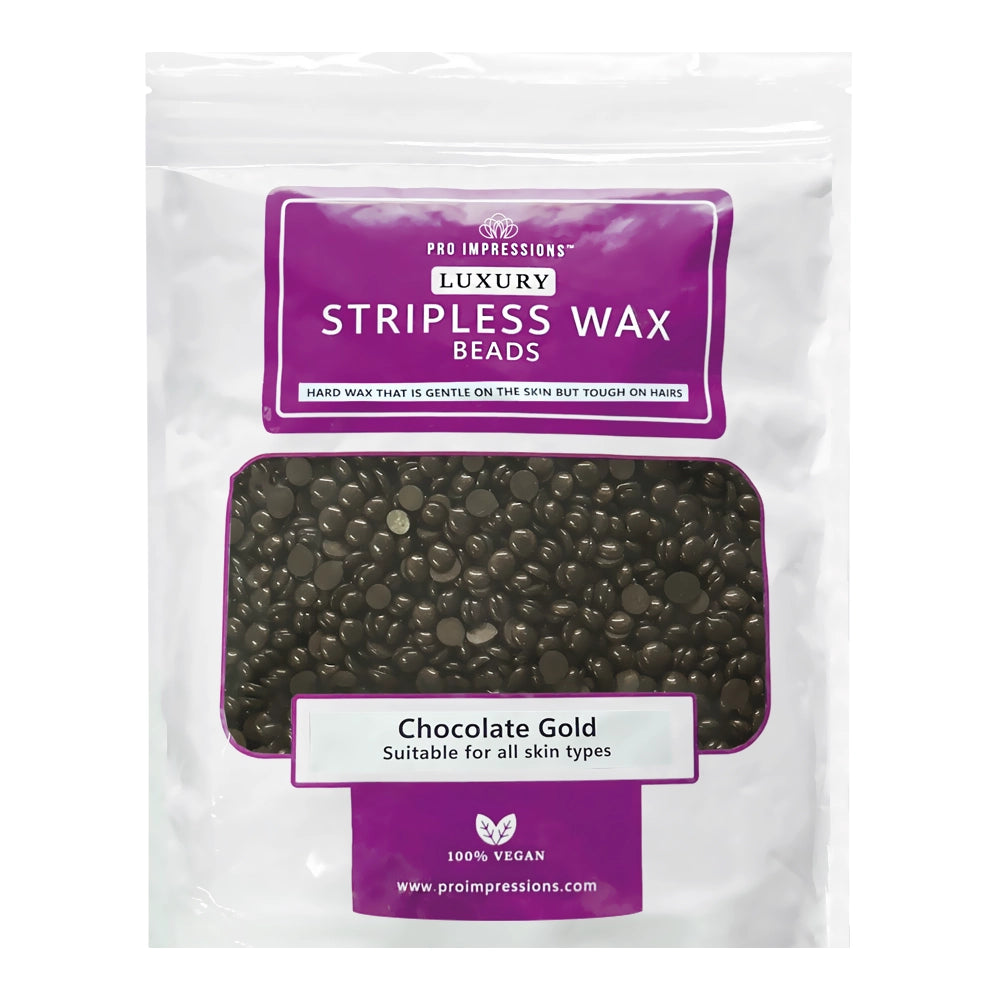 Luxury Stripless Wax Beads - Chocolate Gold - 500g