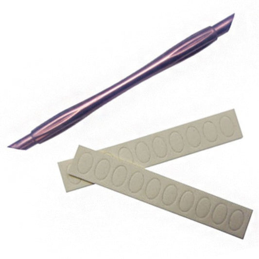 Cuticle Pusher With Replacement Filing Pads