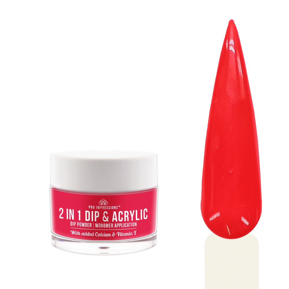 2 In 1 Dip & Acrylic Powder - No.26 Lipstick Red - 30g