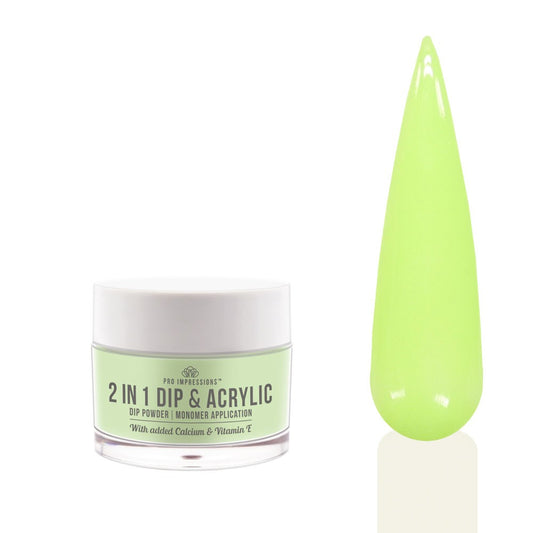 2 In 1 Dip & Acrylic Powder - No.40 Pastel Green 30g