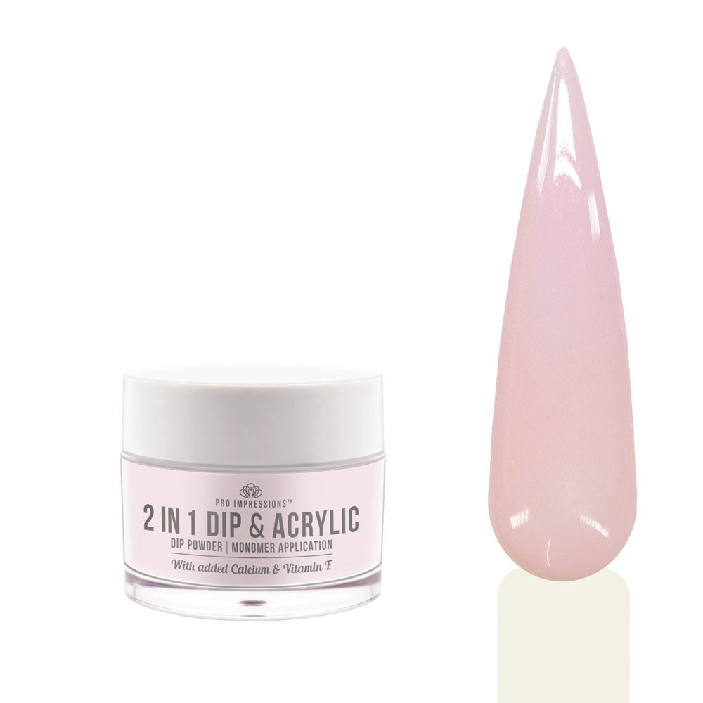 2 In 1 Dip & Acrylic Powder - No.25 Soft Pink - 30g