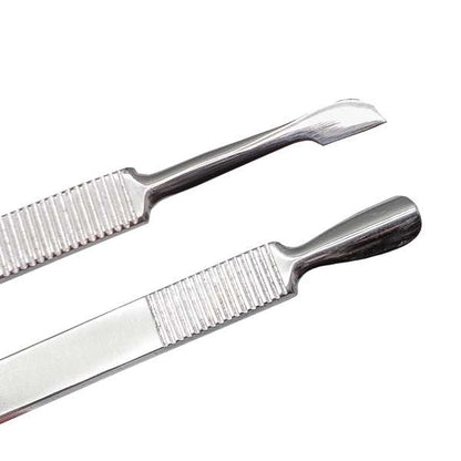 Cuticle Pusher & Cuticle Knife (Flat Handle)