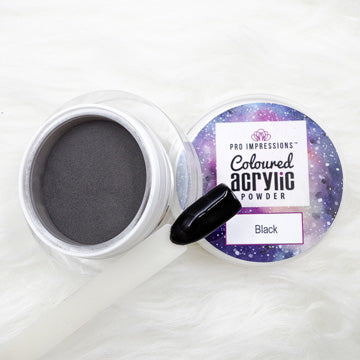 Black Coloured Acrylic Powder -10g