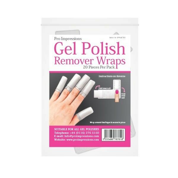 Fabric Gel Polish Removal Wraps - 20 pack