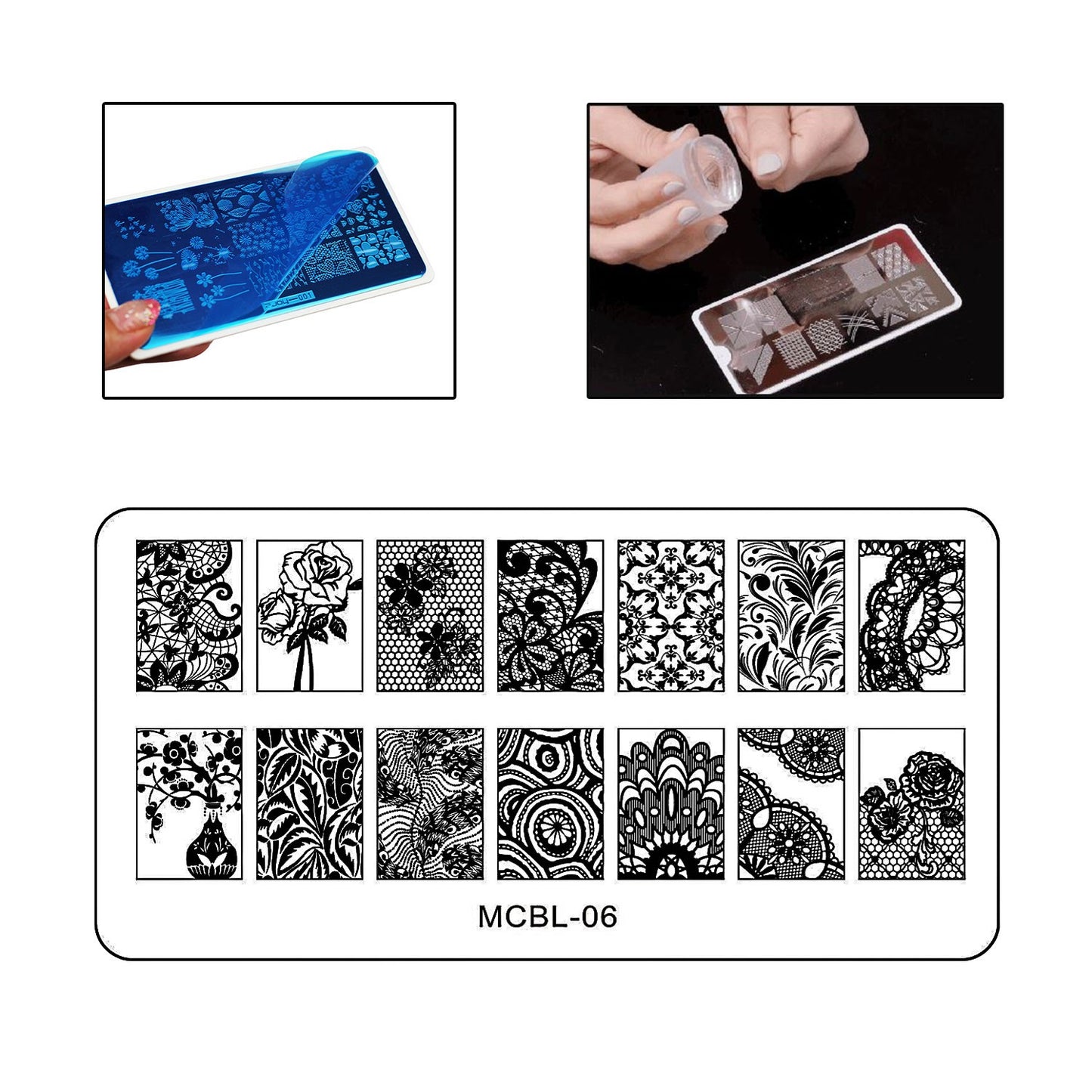 Stamping Nail Art Plate - MCBL06