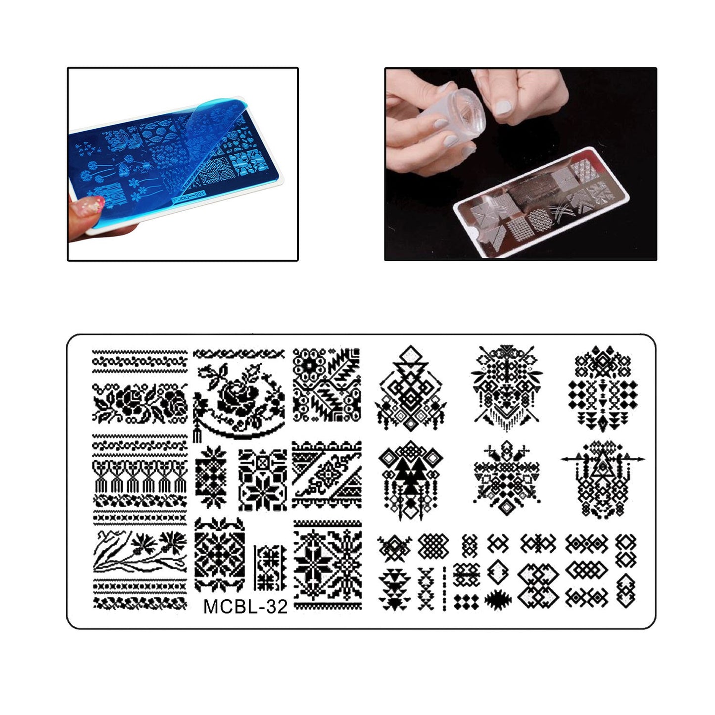Stamping Nail Art Plate - MCBL32