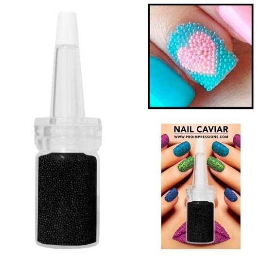 Black Nail Beads - 14g