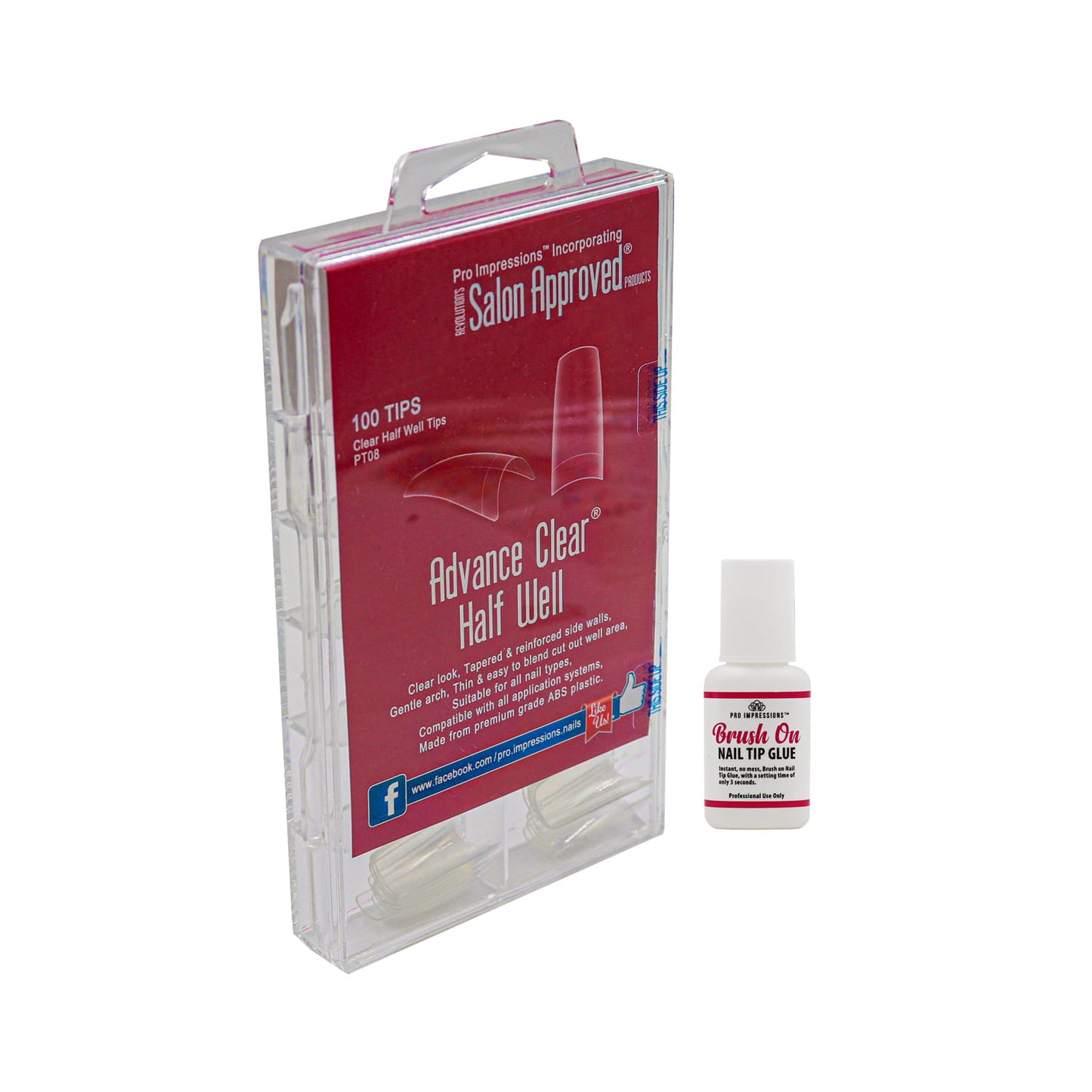 Advance Clear® Cut Out / Half Well Nail Tips