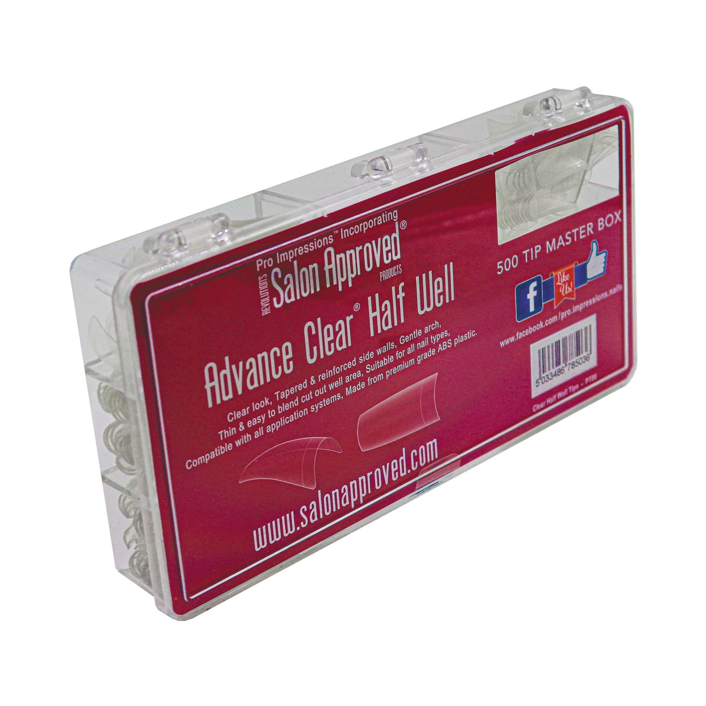 Advance Clear® Cut Out / Half Well Nail Tips